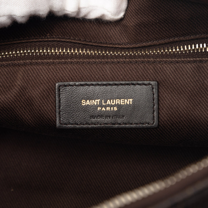 Saint Laurent Le Monogramme Coated Toile Sac bandoulière