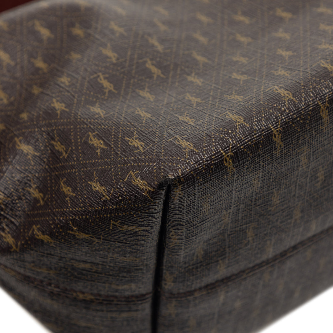 Saint Laurent Le Monogramme Coated Toile Sac bandoulière