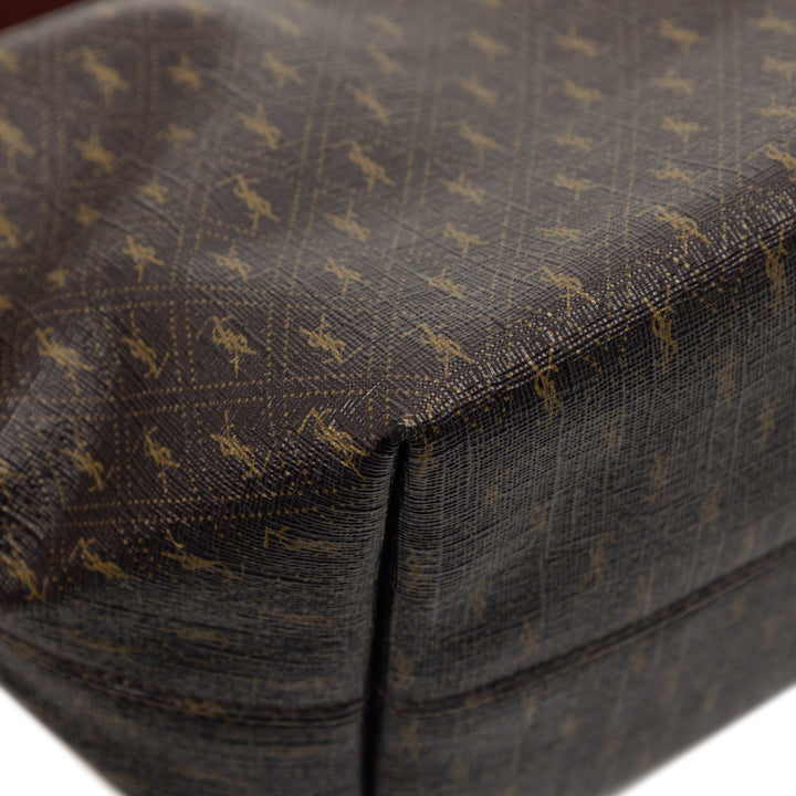 Saint Laurent Le Monogramme Coated Toile Sac bandoulière