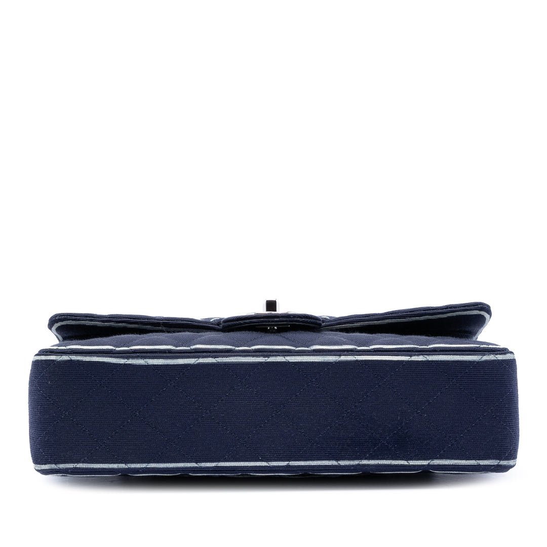 Chanel Medium Classic Printed Grosgrain Double rabat