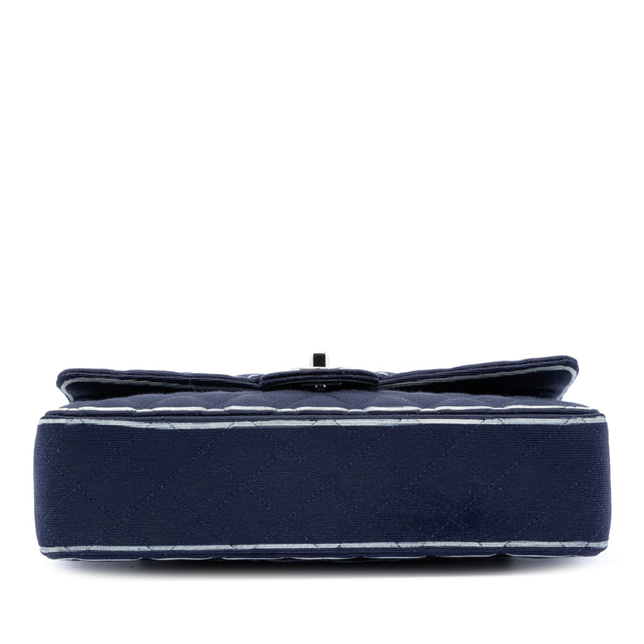 Chanel Medium Classic Printed Grosgrain Double rabat