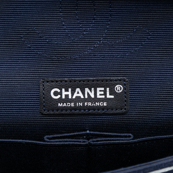 Chanel Medium Classic Printed Grosgrain Double rabat