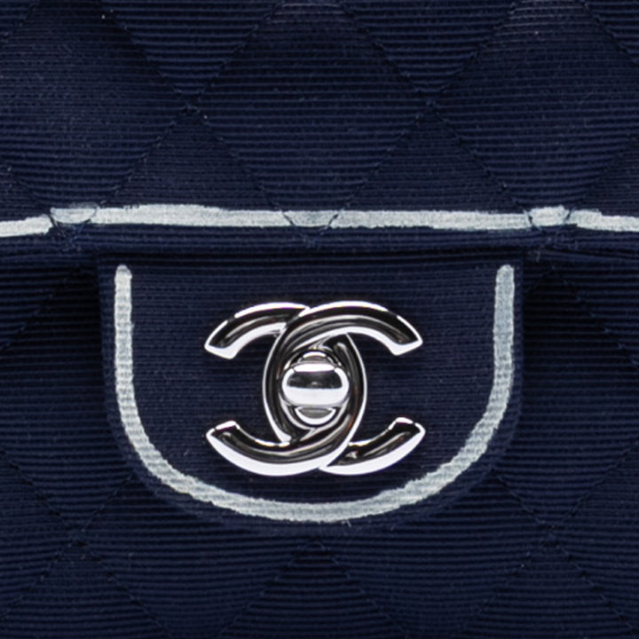 Chanel Medium Classic Printed Grosgrain Double rabat
