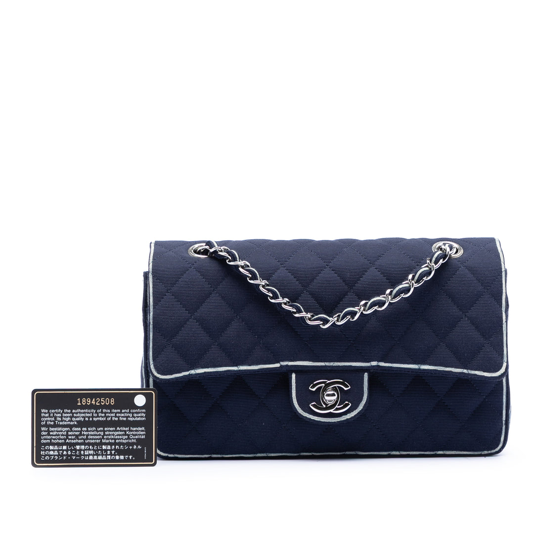 Chanel Medium Classic Printed Grosgrain Double rabat