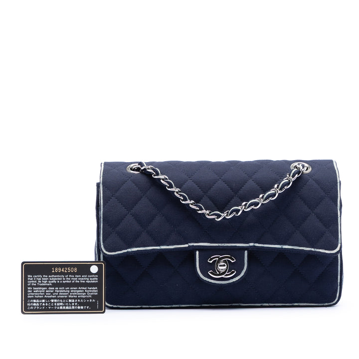 Chanel Medium Classic Printed Grosgrain Double rabat