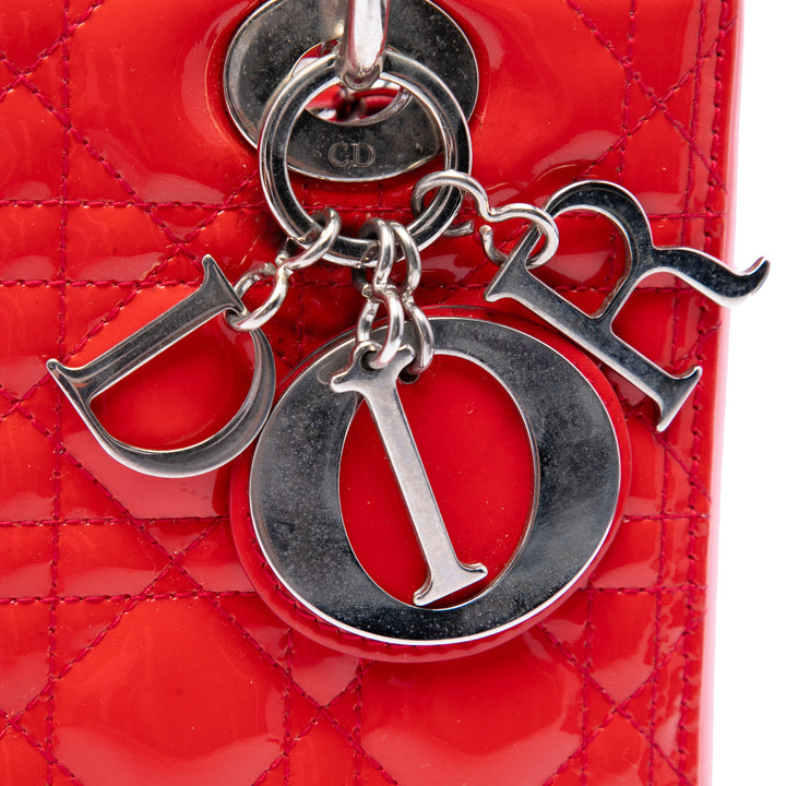 Lady Dior Cannage Moyen Rouge