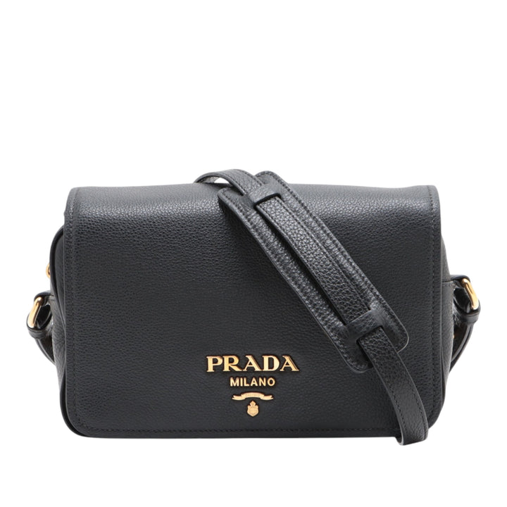 Prada Vitello Phenix à rabat Sac porté croisé