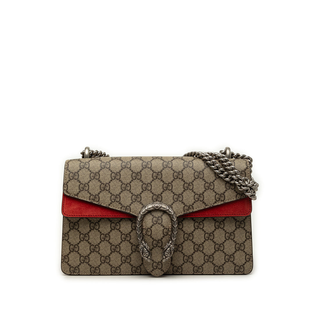Gucci Sac porté épaule Dionysus GG Supreme Moyen Beige – vue principale – GABY PARIS