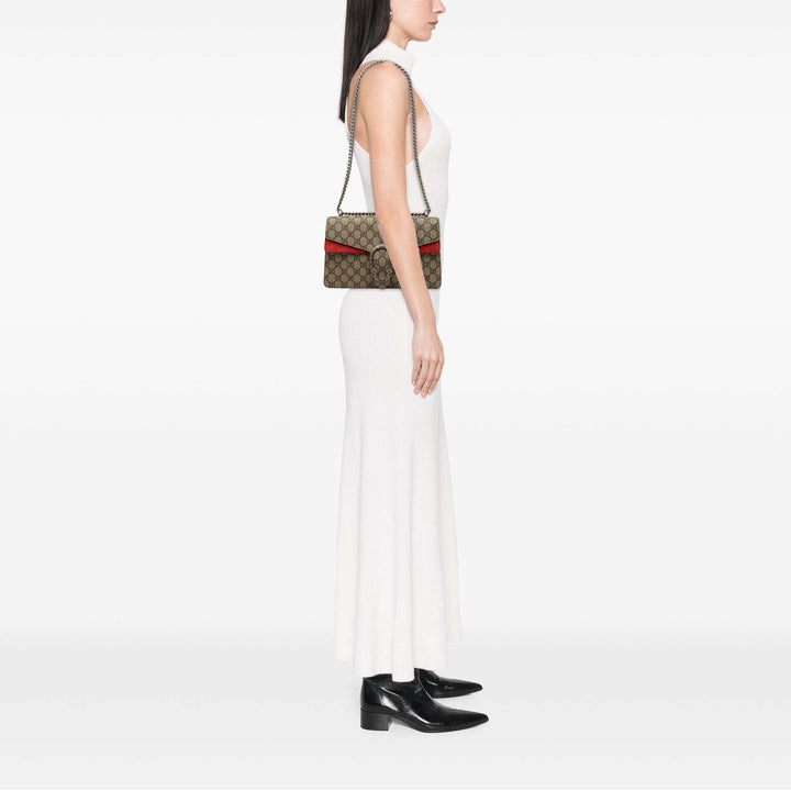 Gucci Sac porté épaule Dionysus GG Supreme Moyen Beige – vue 6 – GABY PARIS