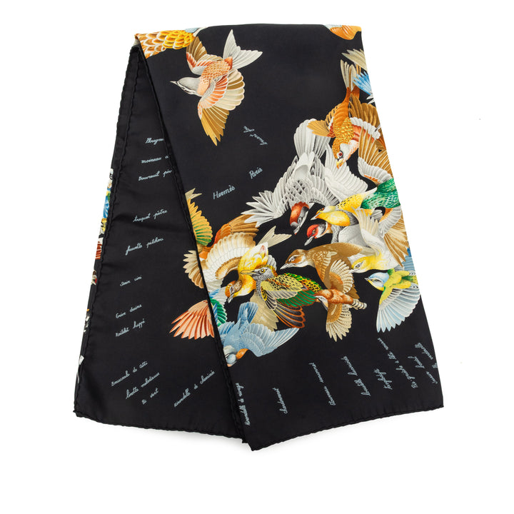 Hermès L Intrus Foulard 90 Noir – vue principale – GABY PARIS