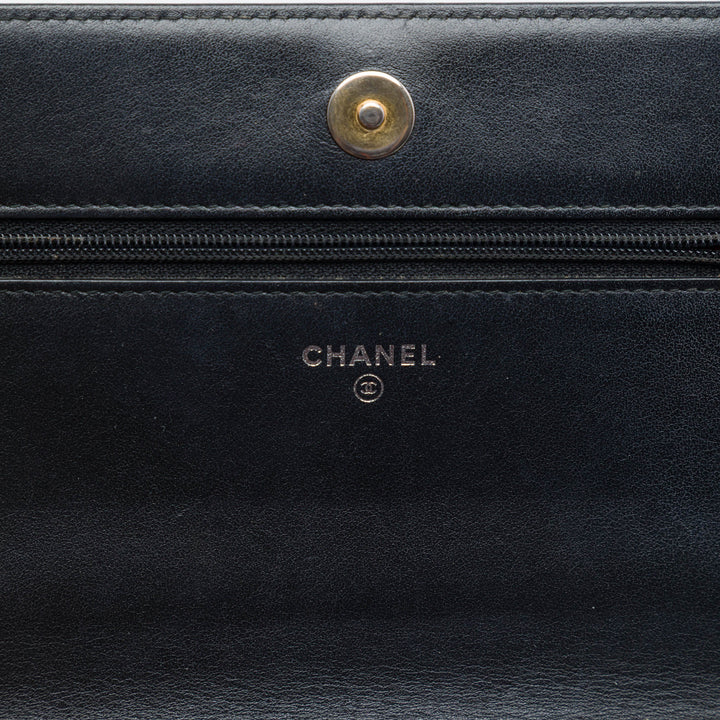 Chanel Matelassé vieilli Cuir de veau Gabrielle Wallet on Chain