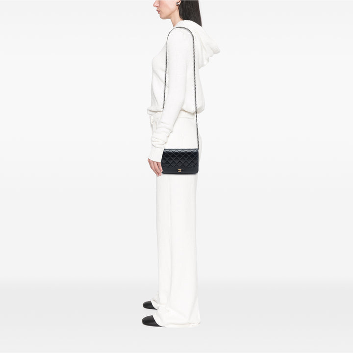 Chanel Matelassé vieilli Cuir de veau Gabrielle Wallet on Chain