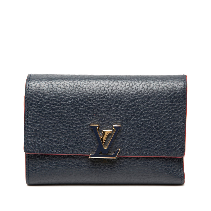 Louis Vuitton Taurillon Capucines Compact Portefeuille
