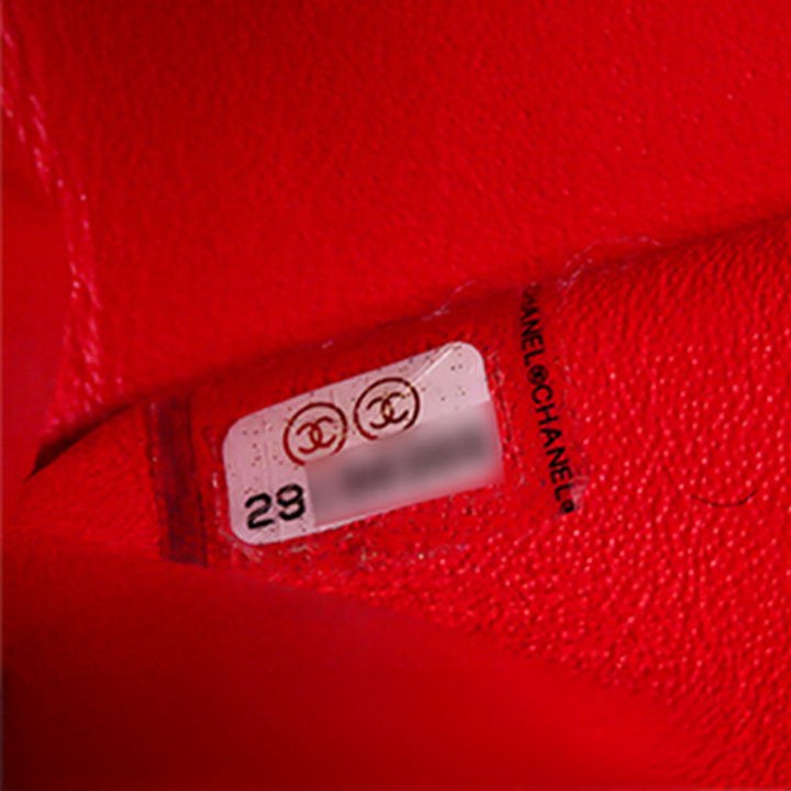 Chanel Medium Classic Cuir verni Double rabat