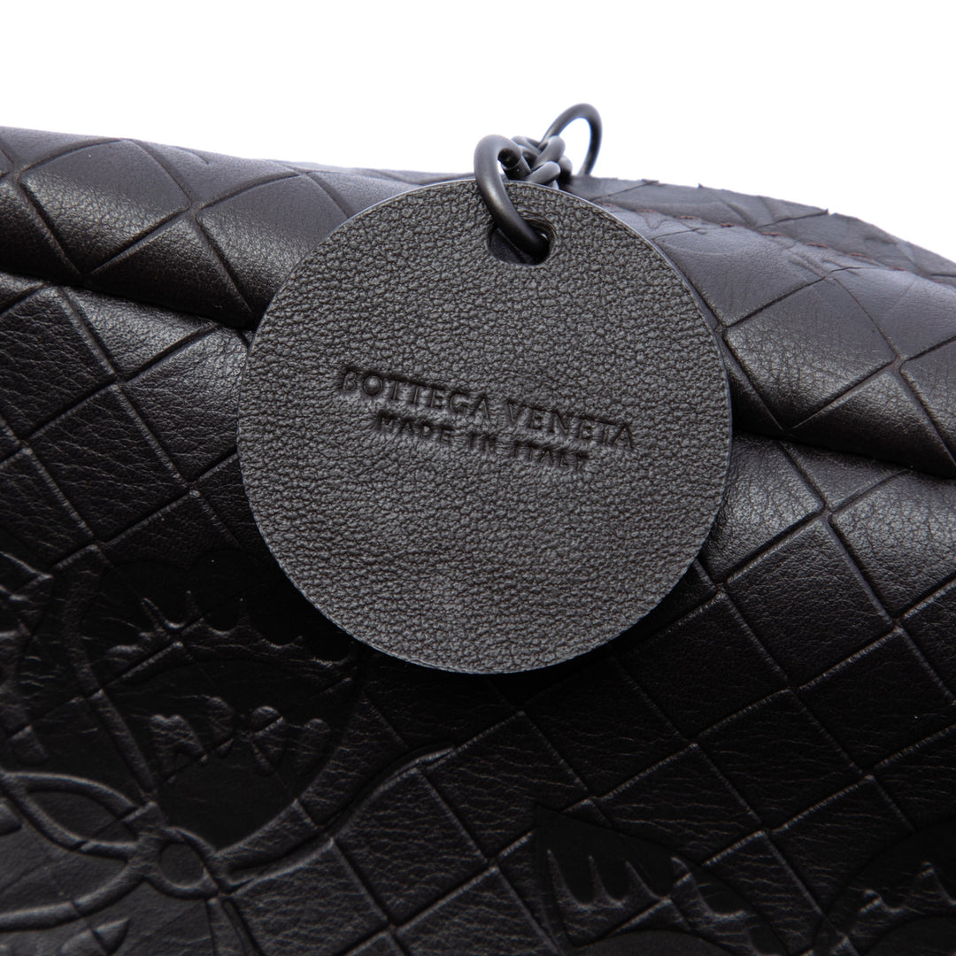 Bottega Veneta Small Cuir de veau Intrecciomirage embossé Butterfly Chain Sac porté croisé