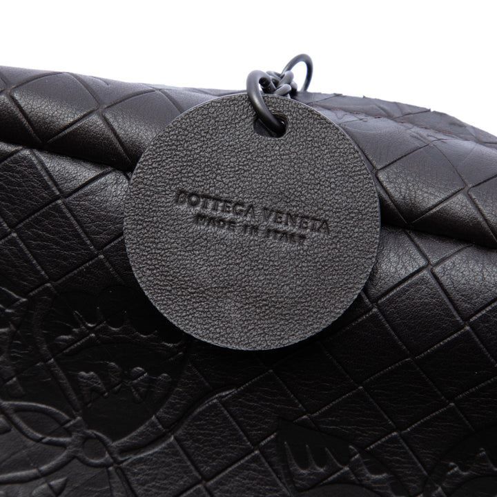 Bottega Veneta Small Cuir de veau Intrecciomirage embossé Butterfly Chain Sac porté croisé
