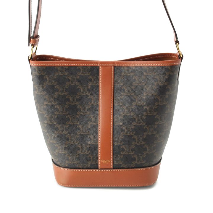Triomphe Sac seau Petit Triomphe enduite Marron