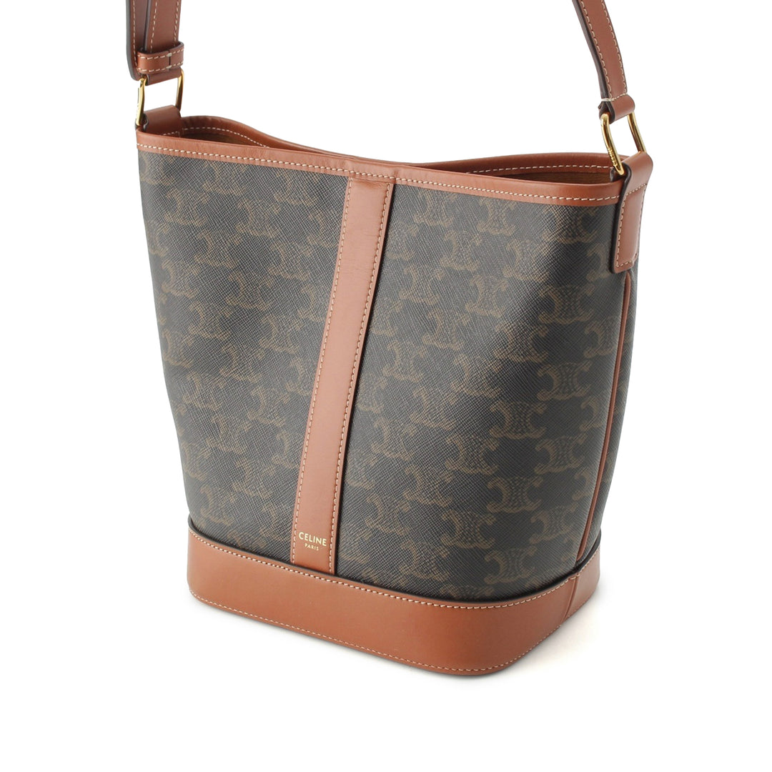 Triomphe Sac seau Petit Triomphe enduite Marron