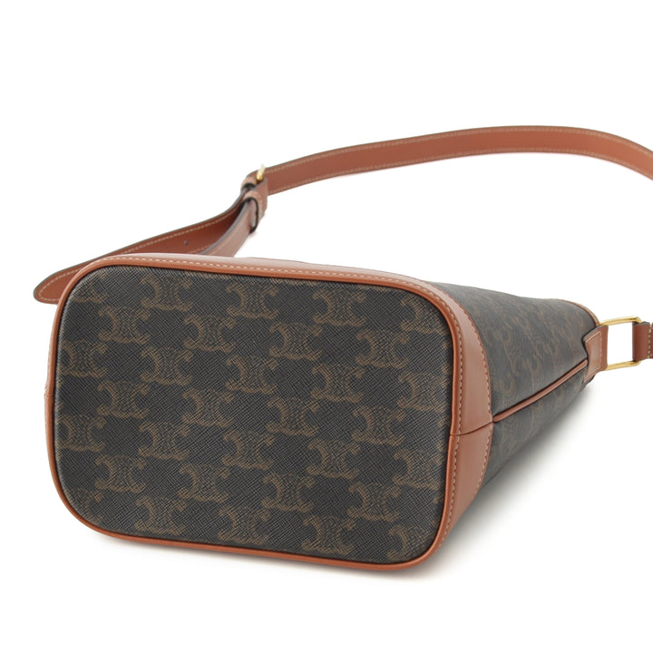 Triomphe Sac seau Petit Triomphe enduite Marron