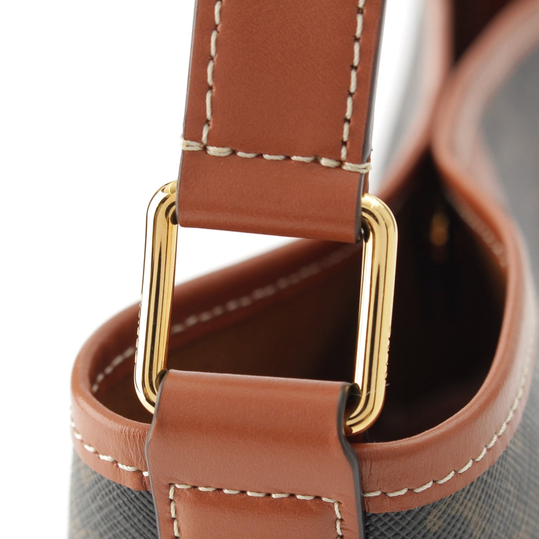 Triomphe Sac seau Petit Triomphe enduite Marron