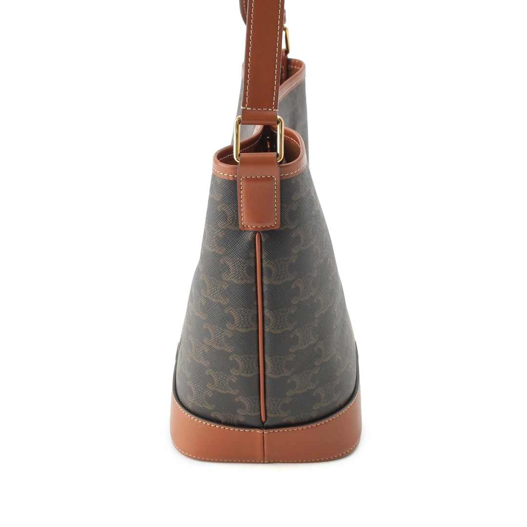 Triomphe Sac seau Petit Triomphe enduite Marron