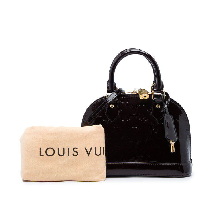 Alma BB Cuir verni Monogram Violet