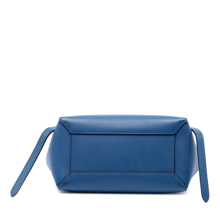 Celine grainé Sac ceinture Micro Cuir de veau grainé Bleu – vue 3 – GABY PARIS
