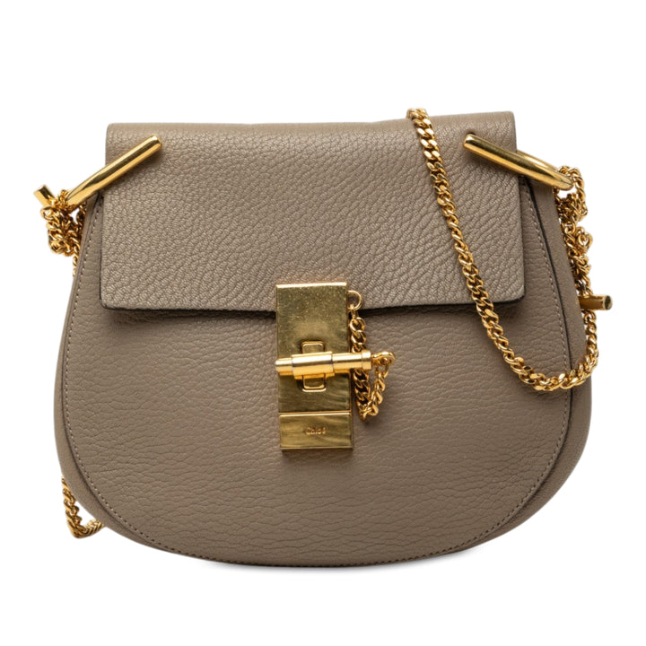 Grained Drew Sac Mini Cuir d'agneau Marron