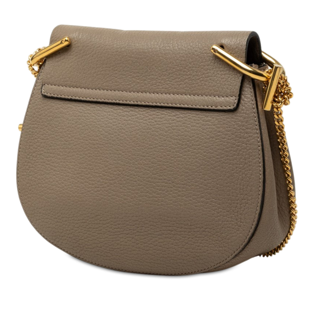 Grained Drew Sac Mini Cuir d'agneau Marron