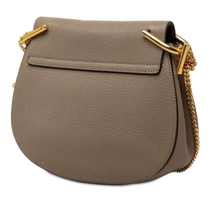 Grained Drew Sac Mini Cuir d'agneau Marron