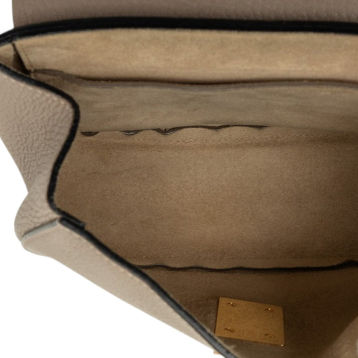 Grained Drew Sac Mini Cuir d'agneau Marron