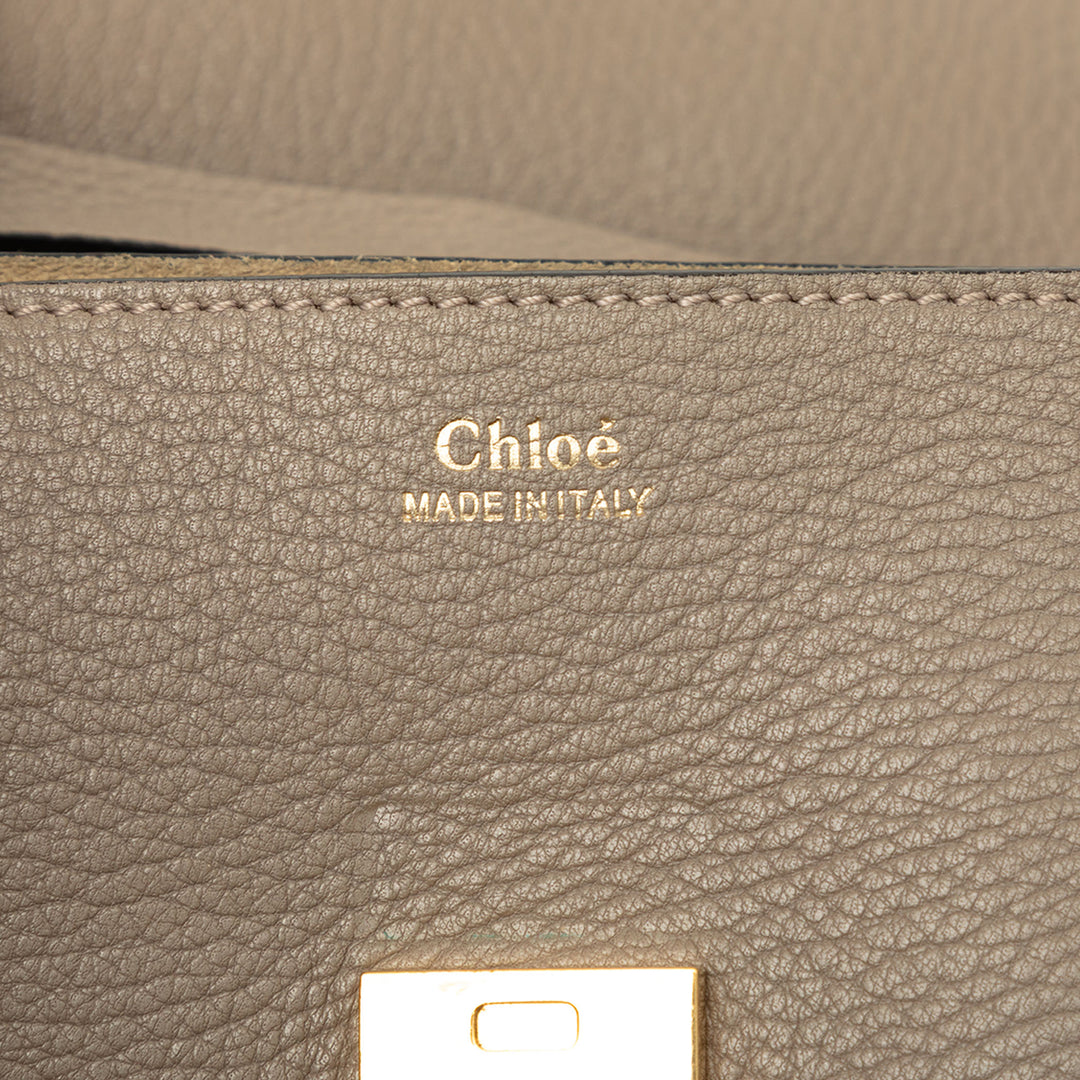 Grained Drew Sac Mini Cuir d'agneau Marron