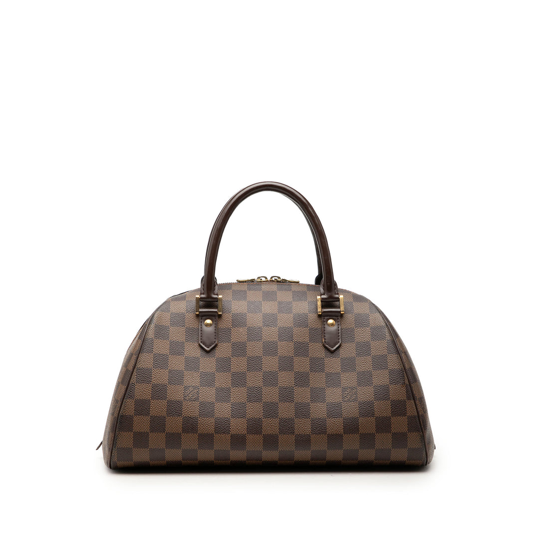 Louis Vuitton Ribera MM Damier Ébène Marron – vue principale – GABY PARIS