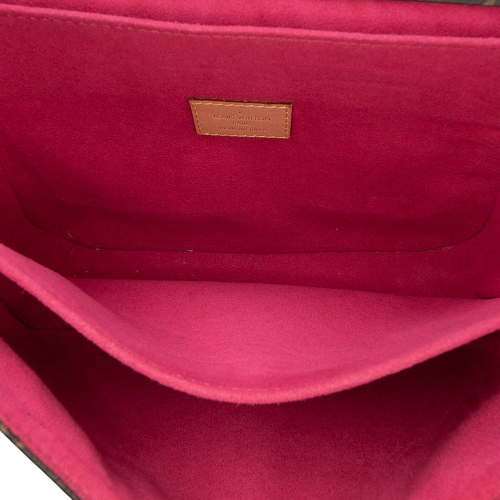 Louis Vuitton Monogram Patches Pochette Metis Marron