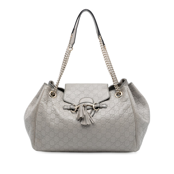 Gucci Large Guccissima Emily Chain Sac bandoulière