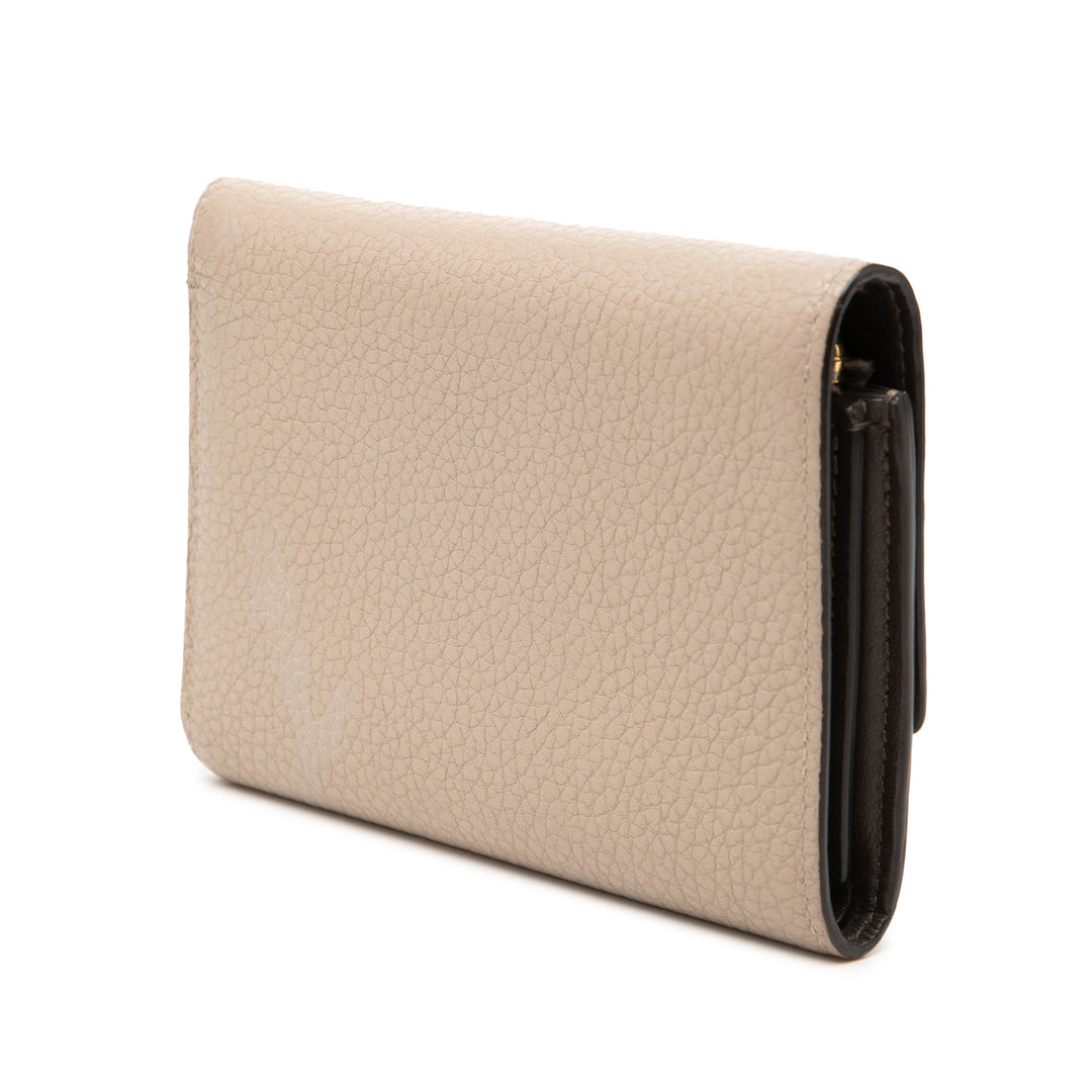 Louis Vuitton Taurillon Capucines Compact Portefeuille