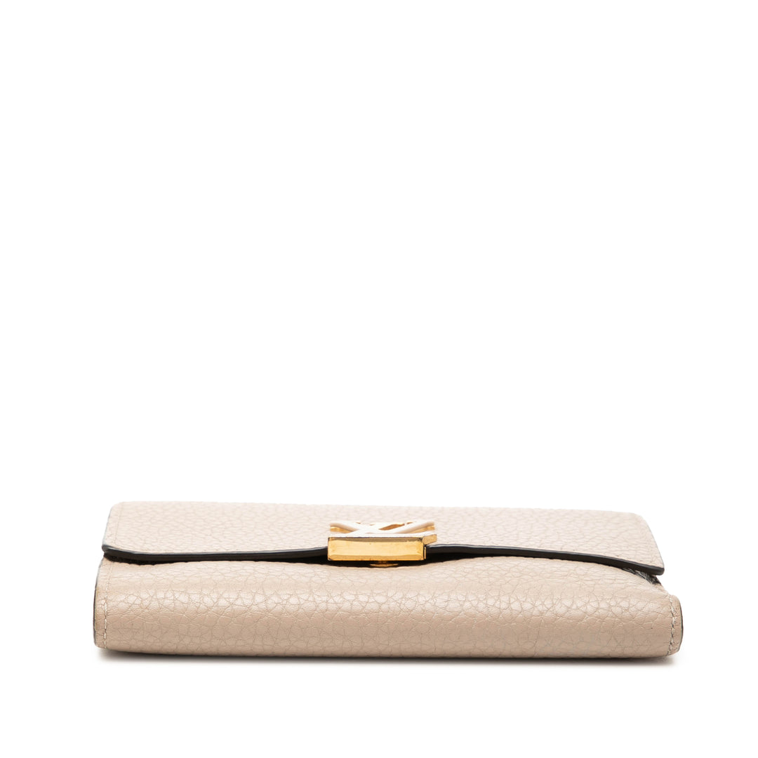 Louis Vuitton Taurillon Capucines Compact Portefeuille