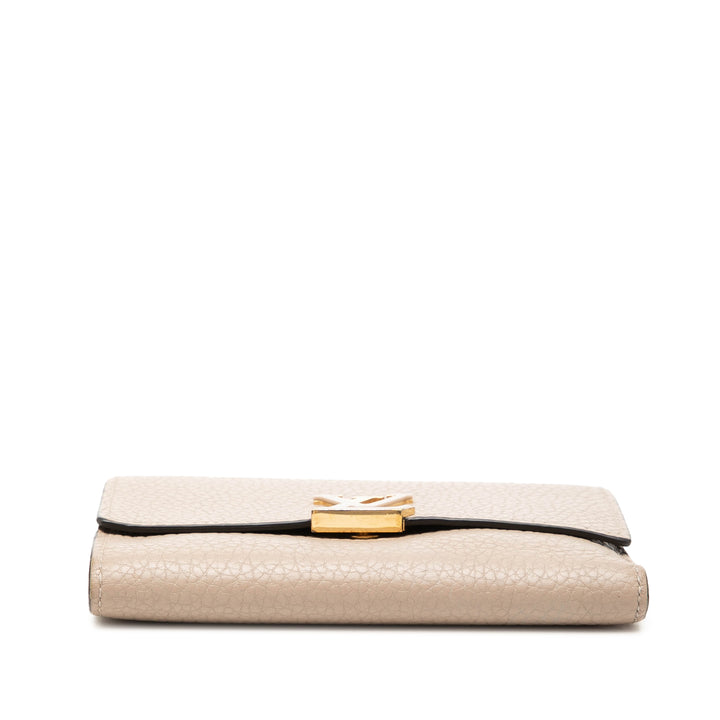 Louis Vuitton Taurillon Capucines Compact Portefeuille