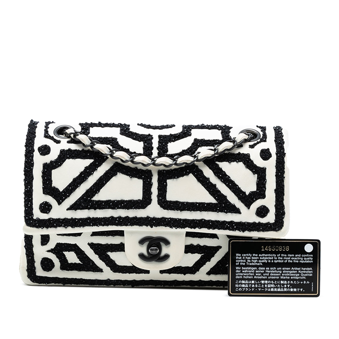 Chanel Medium brodé Cuir d’agneau Garden of Versailles Double rabat
