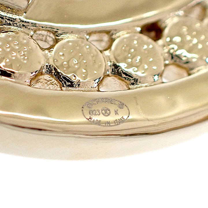 CC plaqué Strass Broche Doré