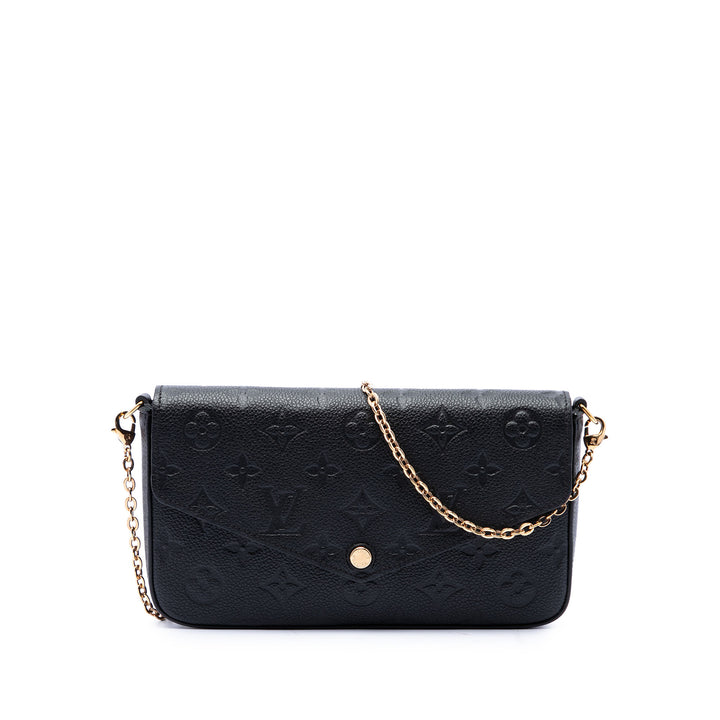 Pochette Felicie Monogram Empreinte Noir