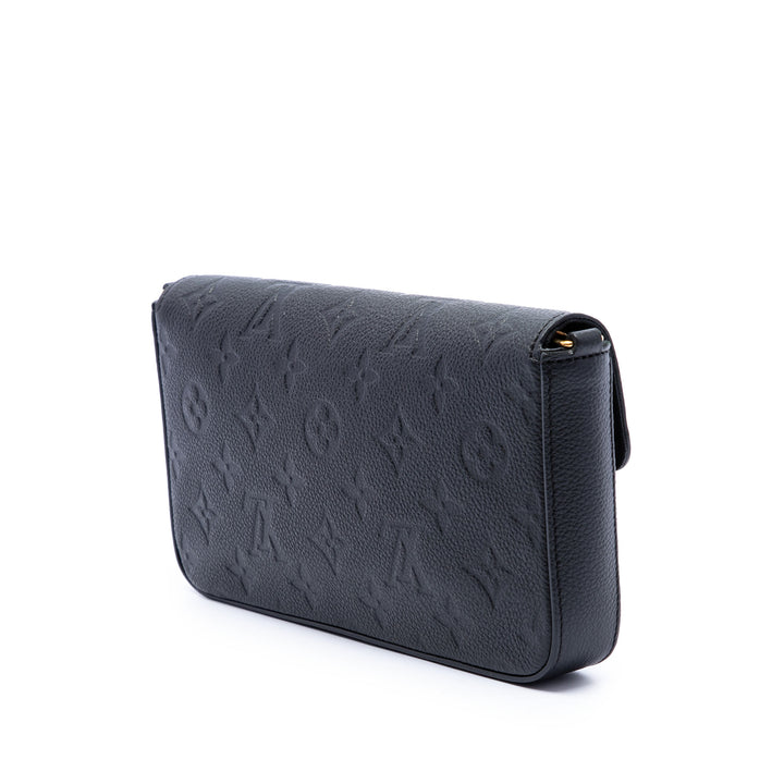 Pochette Felicie Monogram Empreinte Noir