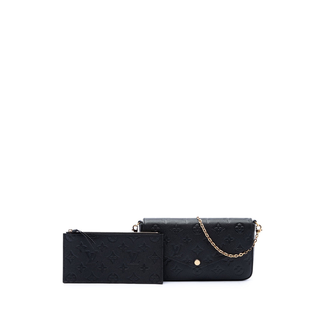 Pochette Felicie Monogram Empreinte Noir