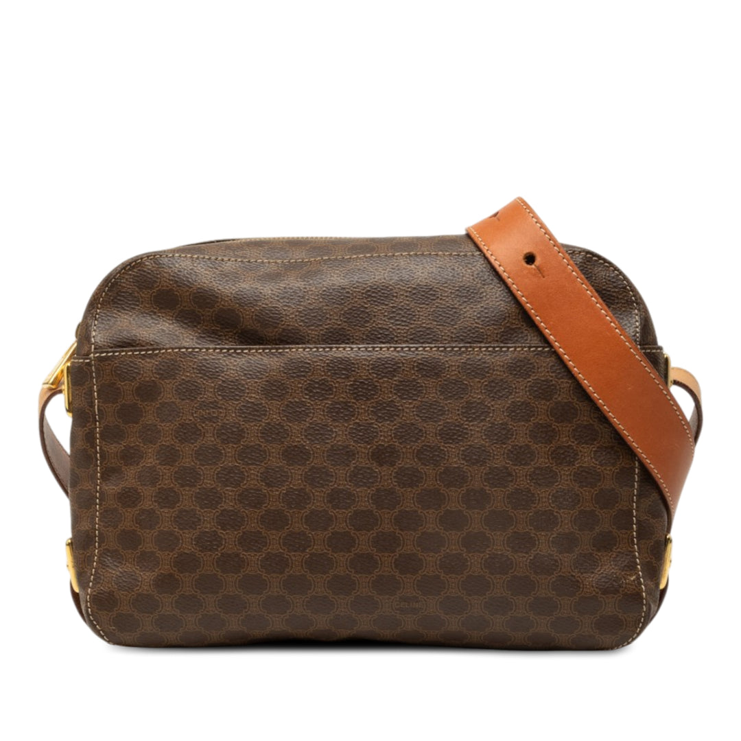 Celine Sac bandoulière Macadam Toile enduite Marron – vue principale – GABY PARIS