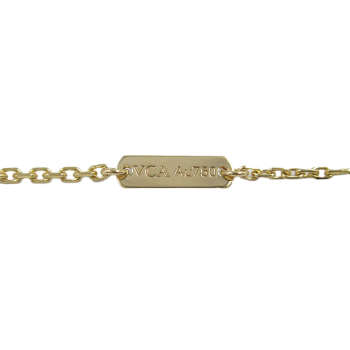 18K Yellow Gold and Onyx Vintage Alhambra Pendant Necklace Gold - Gaby Paris
