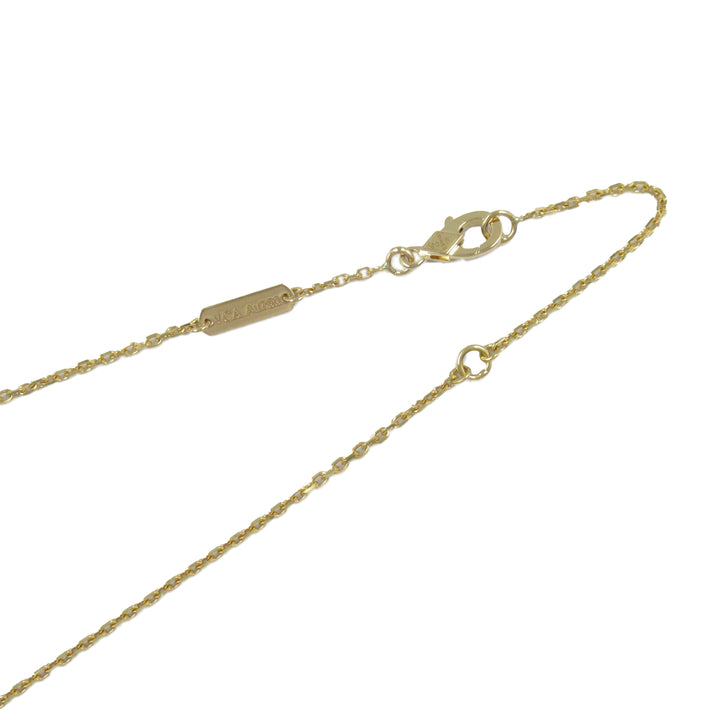 18K Yellow Gold and Onyx Vintage Alhambra Pendant Necklace Gold - Gaby Paris