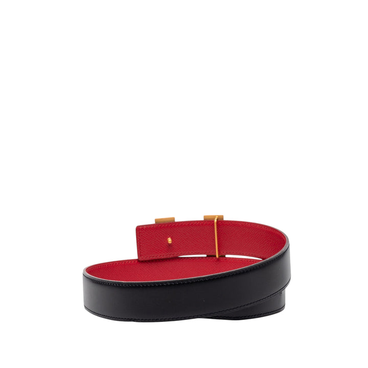 Hermès Epsom et Box Veau Constance H Reversible Belt