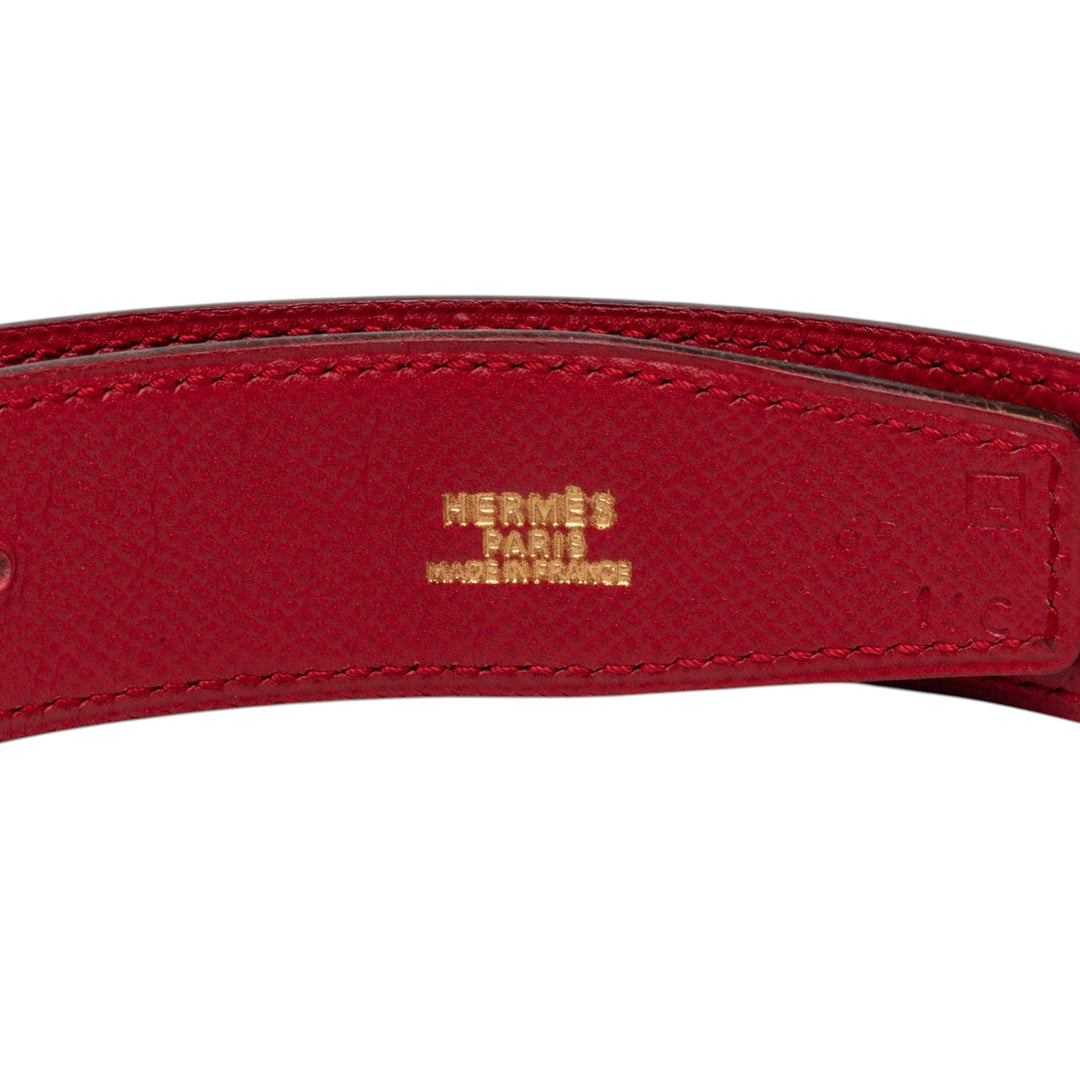Hermès Epsom et Box Veau Constance H Reversible Belt