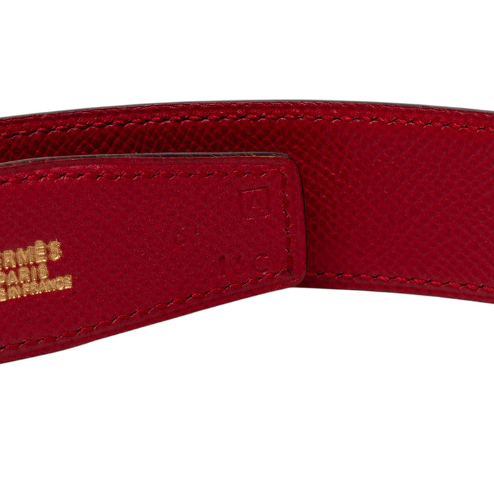 Hermès Epsom et Box Veau Constance H Reversible Belt