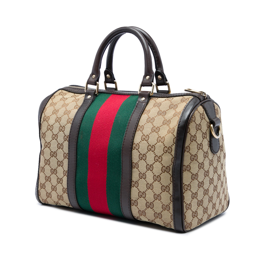 Gucci Sac à main GG Web Joy Boston Moyen Beige – vue 2 – GABY PARIS